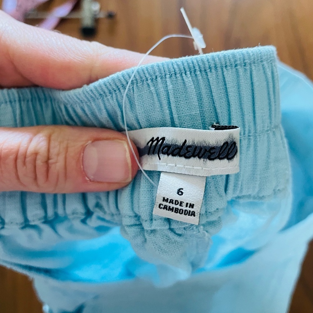 Madewell Pull On Straight Crop Pant NWT - Picture 6 of 12